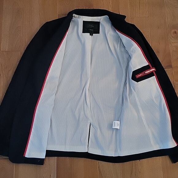 J. Crew Regent Wool Blazer Suit Jacket Dark Navy Blue Size 4 Style 80323 - Picture 4 of 9